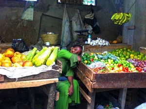 Fresh produce at the local market