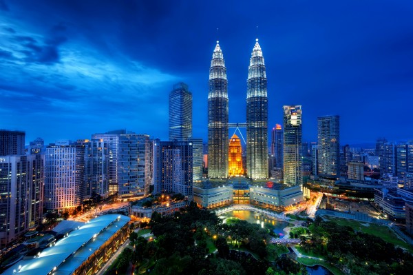 Night view of Malaysia