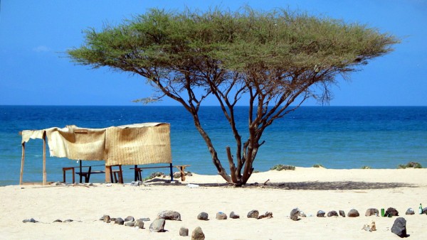 Khor Ambado Beach in Djibouti